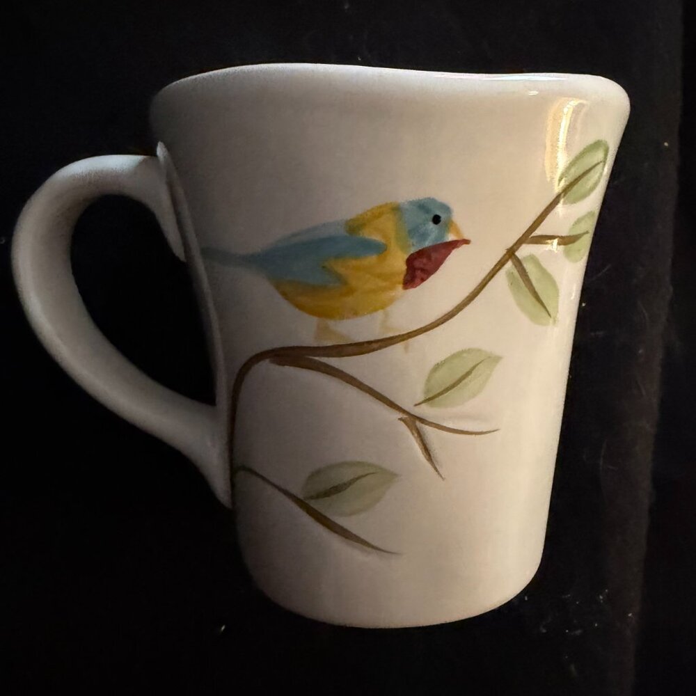 2 - Pier 1 Imports Hand Painted ‘Robin Bird’ Mugs - Picture 3 of 7